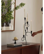 Iron Vine Multi - Arm Candle Holder