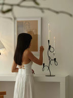 Iron Vine Multi - Arm Candle Holder