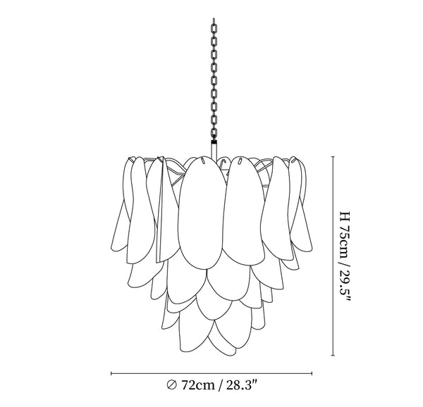 Isabella Glass Chandelier