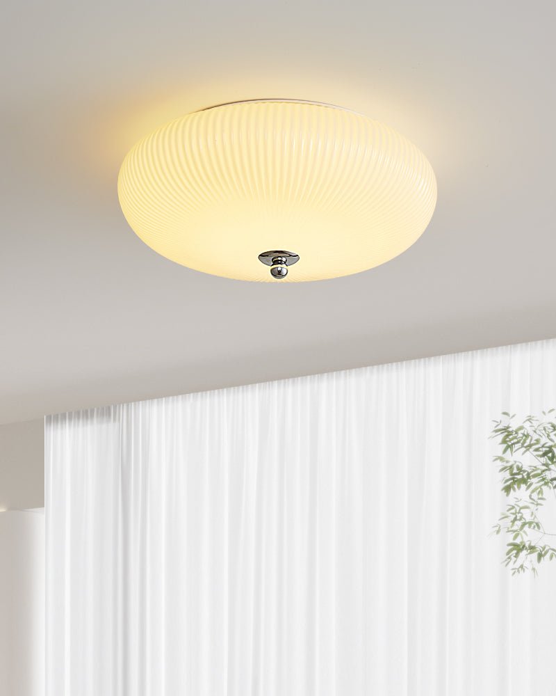 Ivory Ripple Ceiling Light