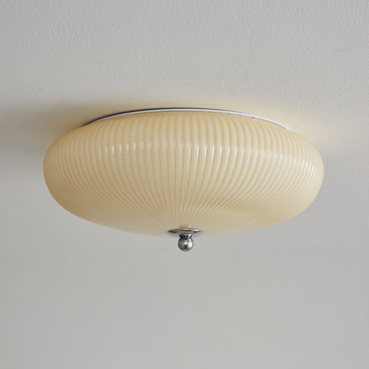 Ivory Ripple Ceiling Light