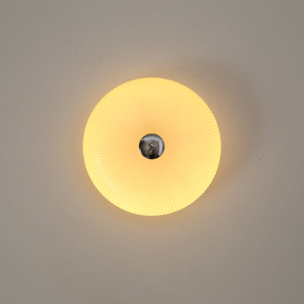 Ivory Ripple Ceiling Light