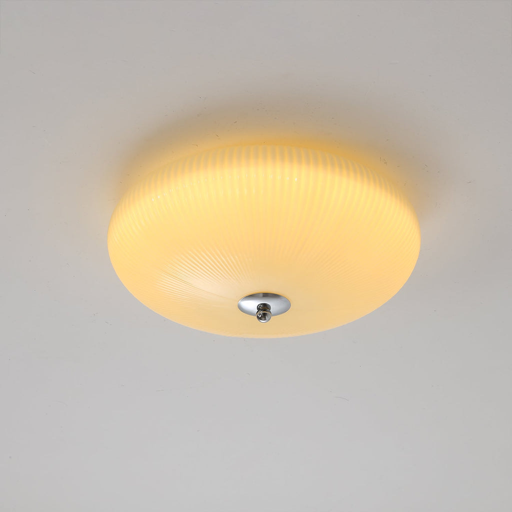 Ivory Ripple Ceiling Light