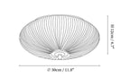 Ivory Ripple Ceiling Light