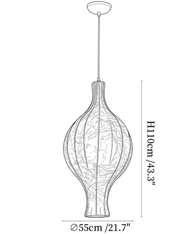 Ivy Teardrop Pendant Lamp