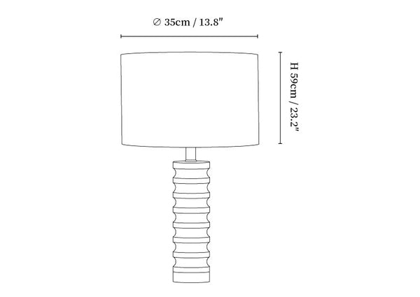 Julienne Marble Table Lamp