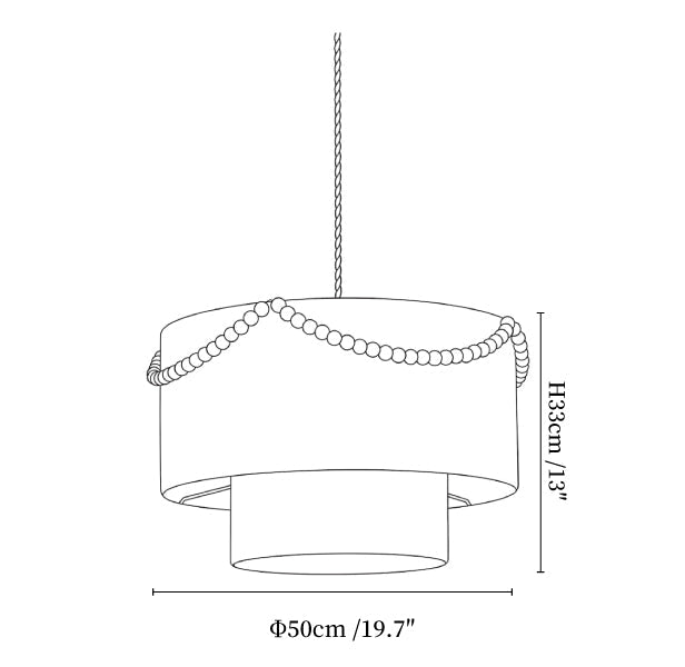 Juniper Tiered Rope Pendant Lamp