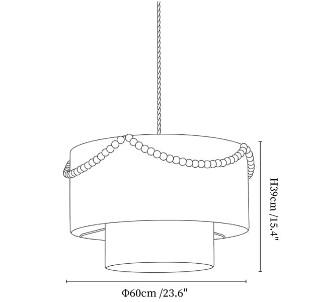 Juniper Tiered Rope Pendant Lamp
