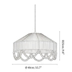 Jute Bead Garland Pendant Lamp