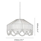Jute Bead Garland Pendant Lamp
