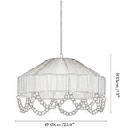 Jute Bead Garland Pendant Lamp