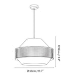 Jute Rattan Woven Pendant Lamp