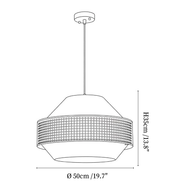 Jute Rattan Woven Pendant Lamp