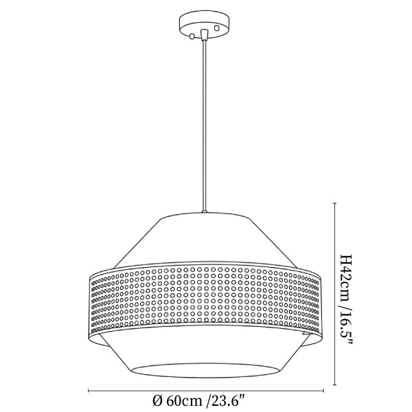 Jute Rattan Woven Pendant Lamp