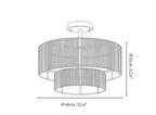 Jute Two Tier Semiflush