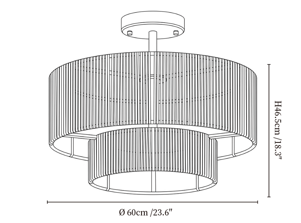Jute Two Tier Semiflush