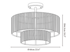 Jute Two Tier Semiflush