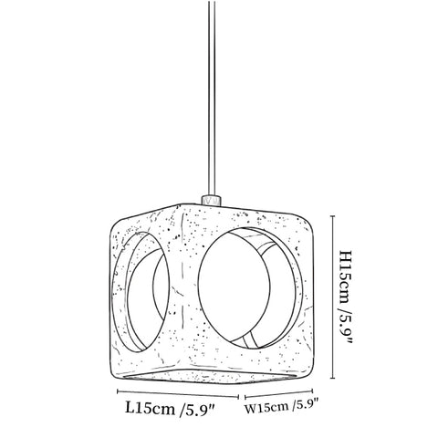 Kaelis Travertine Pendant Lamp