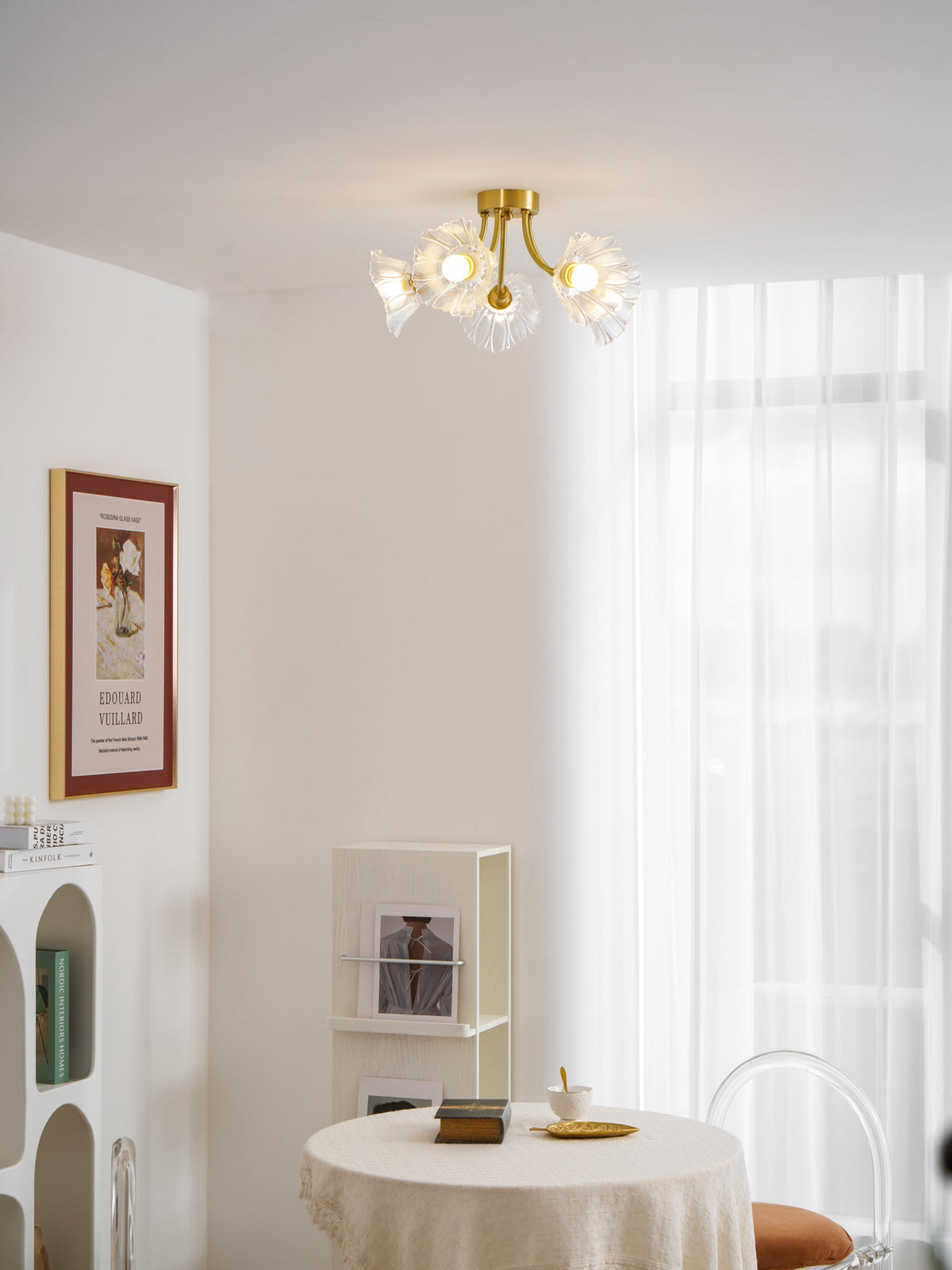 Kalin Flower Glass Ceiling Lamp
