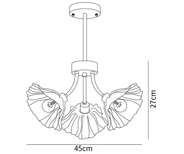 Kalin Flower Glass Chandelier