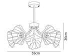 Kalin Flower Glass Chandelier