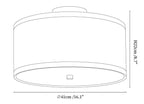 Kasha Linen Ceiling Light