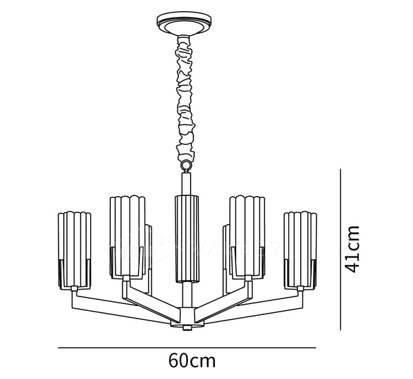 Kayla Brass Chandelier