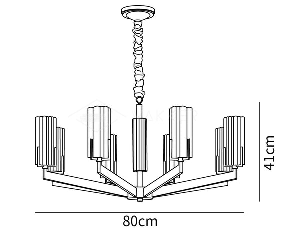 Kayla Brass Chandelier