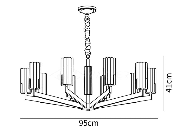 Kayla Brass Chandelier