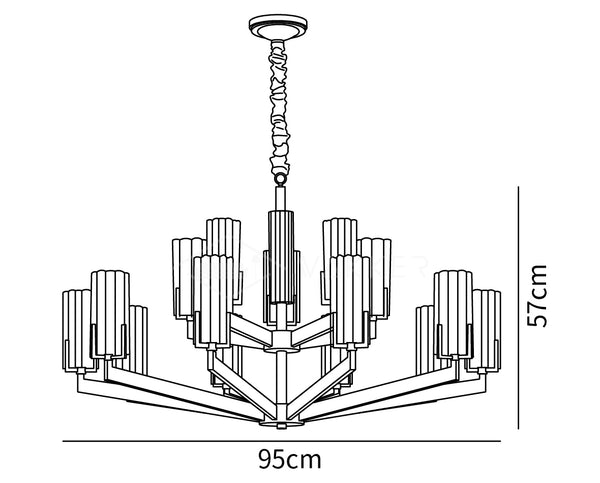 Kayla Brass Chandelier
