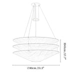 Kazu Cone Silk Pendant Lamp