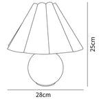 Kicsi Knife Pleat Table Lamp