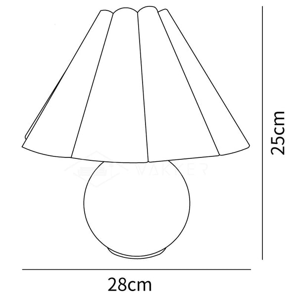 Kicsi Knife Pleat Table Lamp