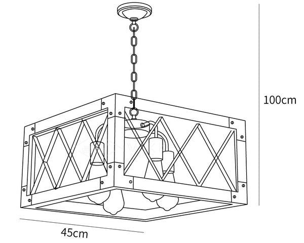 Kitchen Island Rectangle Chandelier