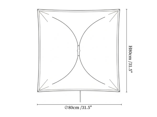 Kite Shaped Paper Wall Lamp