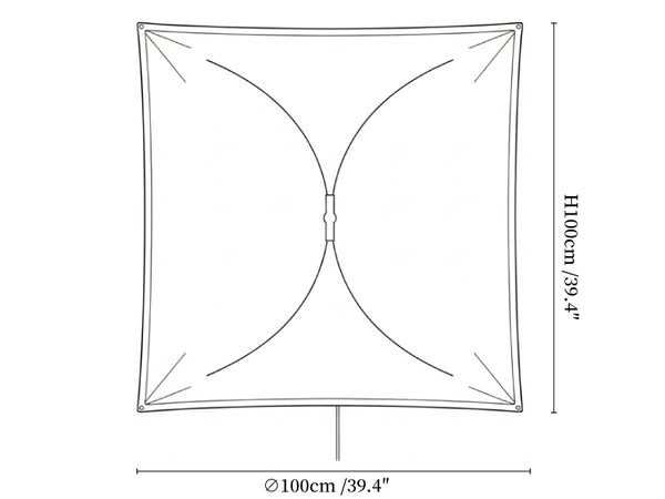 Kite Shaped Paper Wall Lamp