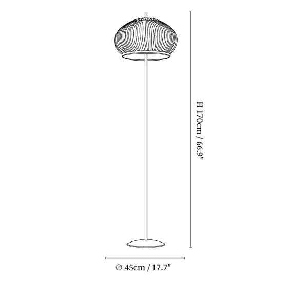 Lantern Knit Floor Lamp