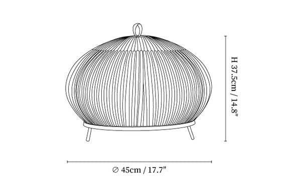 Lantern Knit Table Lamp