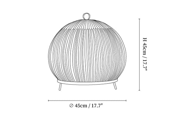 Lantern Knit Table Lamp