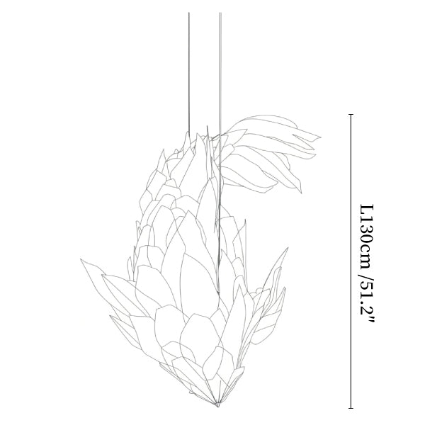 Koi Fish Inspired Chandelier