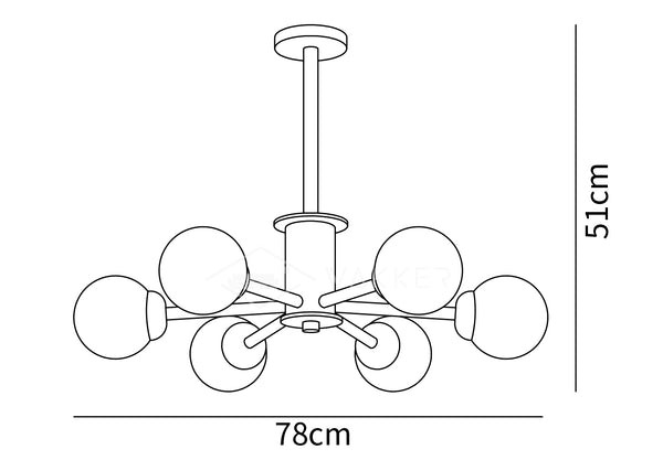 Kozan Wooden Chandelier