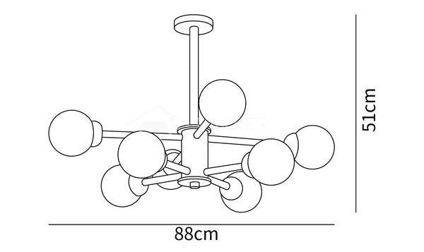 Kozan Wooden Chandelier