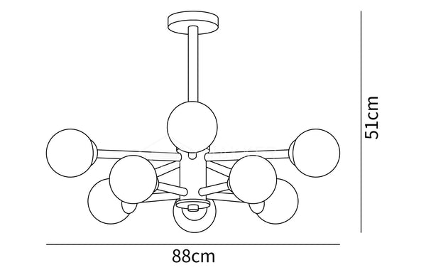 Kozan Wooden Chandelier