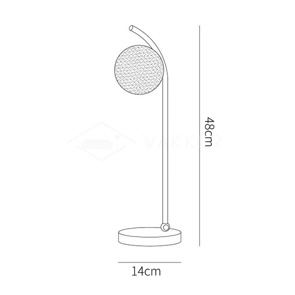 Ksovv Crystal Table Lamp