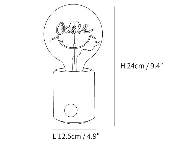 Kuitt Smiley Built-in Battery Table Lamp