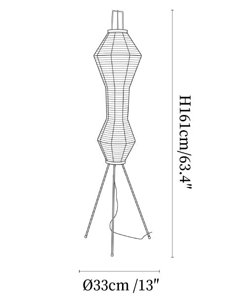 Kumo 12A Paper Floor Lamp