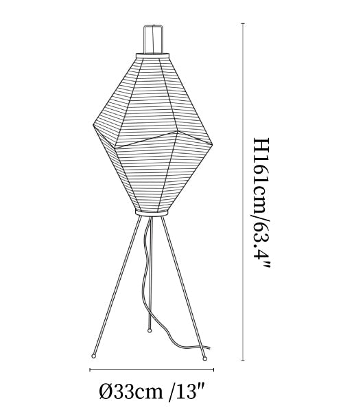 Kumo 13A Paper Floor Lamp