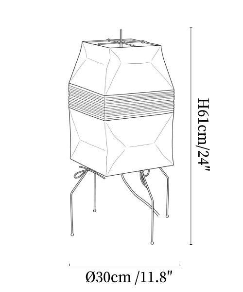 Kumo Paper Shade Table & Floor Lamp