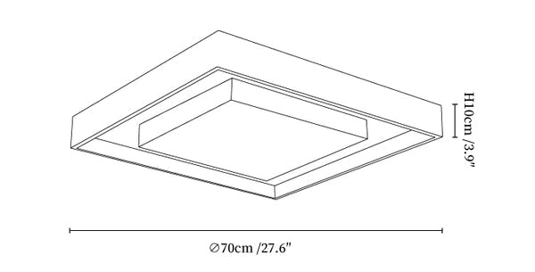 Kurin Wood Frame Ceiling Light