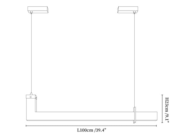 L-Axis Alabaster Pendant Lamp